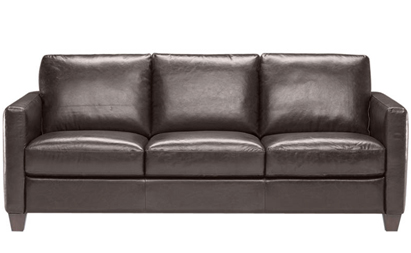 The Natuzzi B591 Leather Queen Sleeper in Boise Chocolate