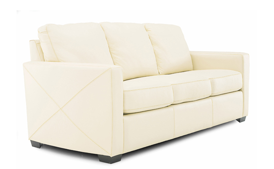 Carlten Full Leather Sleeper Side-View by Palliser