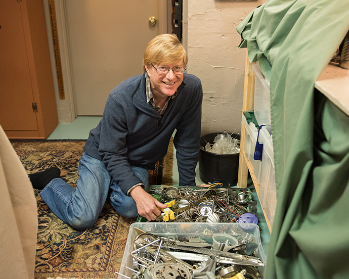 Russ Morgan in his Workshop