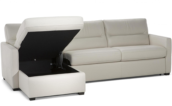 Vacation Rental Sleeper Sofa Chaise Sectional with Storage